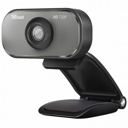 WEBCAM CON MICROFONO TRUST VIVEO HD 720P - 1600X1200 - PINZA AJUSTABLE NEGRA / PLATA