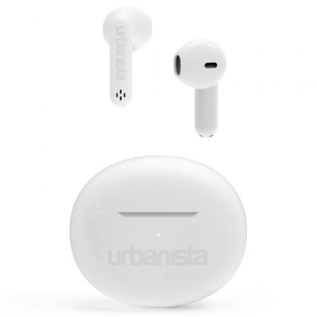 AURICULARES BLUETOOTH URBANISTA AUSTIN CON ESTUCHE DE CARGA/ AUTONOMIA 5H/ BLANCOS