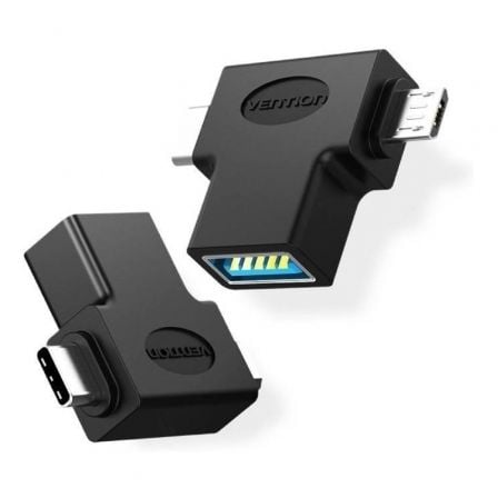 ADAPTADOR USB 3.0 VENTION CCVBB/ USB TIPO-C MACHO - MICROUSB MACHO | Adaptadores usb