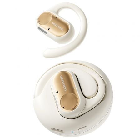 AURICULARES DEPORTIVOS BLUETOOTH VENTION OPEN EAR OPENBEAT O11 NBPN0 CON ESTUCHE DE CARGA/ BEIGE