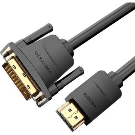 CABLE CONVERSOR VENTION ABFBI/ DVI MACHO - HDMI MACHO/ 3M/ NEGRO | Cables vga - dvi - displayport