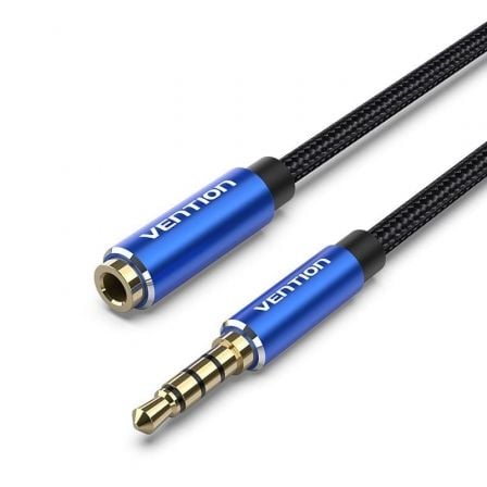 CABLE ESTEREO VENTION BHCLD/ JACK 3.5 MACHO - JACK 3.5 HEMBRA/ 50CM/ AZUL