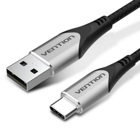CABLE USB 2.0 TIPO-C VENTION CODHD/ USB TIPO-C MACHO - USB MACHO/ HASTA 60W/ 480MBPS/ 50CM/ GRIS