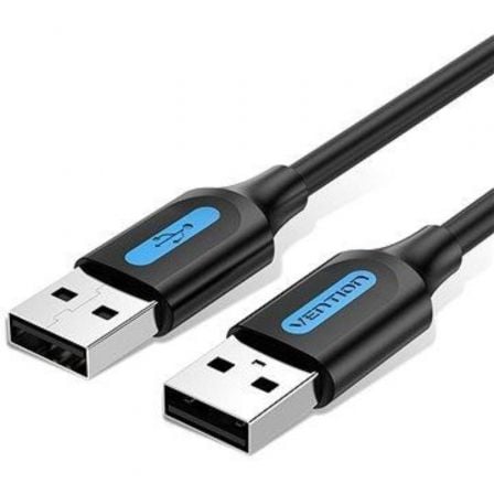 CABLE USB 2.0 VENTION COJBG/ USB MACHO - USB MACHO/ 480MBPS/ 1.5M/ NEGRO | Cable usb