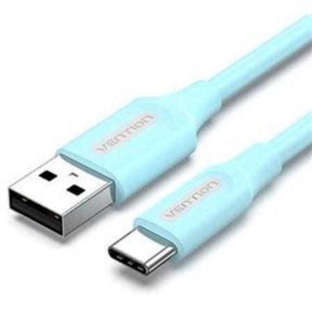 CABLE USB 2.0 TIPO-C VENTION COKSF/ USB TIPO-C MACHO - USB MACHO/ HASTA 60W/ 480MBPS/ 1M/ AZUL |