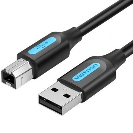 CABLE USB 2.0 IMPRESORA VENTION COQBD/ USB TIPO-B MACHO - USB MACHO/ 50CM/ NEGRO | Cable usb