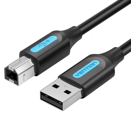 CABLE USB 2.0 IMPRESORA VENTION COQBI/ USB MACHO - USB MACHO/ 3M/ NEGRO | Cable usb