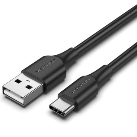 CABLE USB TIPO-C VENTION CTHBC/ USB TIPO-C MACHO - USB MACHO/ 25CM/ NEGRO