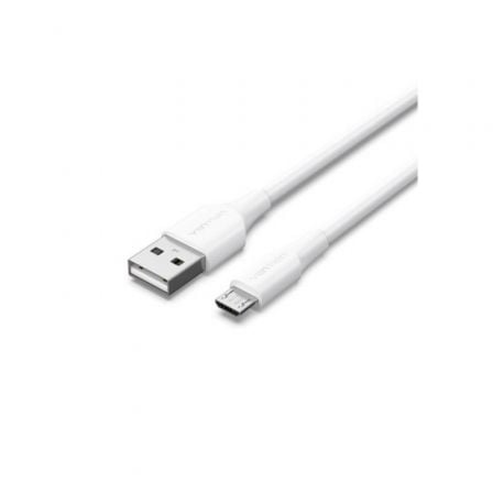 CABLE USB 2.0 VENTION CTIWF/ USB MACHO - MICROUSB MACHO/ HASTA 60W/ 480MBPS/ 1M/ BLANCO