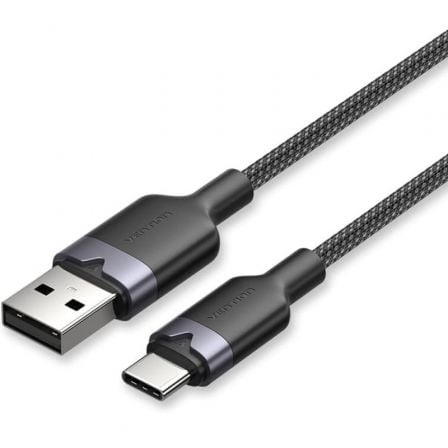 CABLE USB 2.0 TIPO-C VENTION CTNBF/ USB TIPO-C MACHO - USB MACHO/ HASTA 60W/ 480MBPS/ 1M/ NEGRO