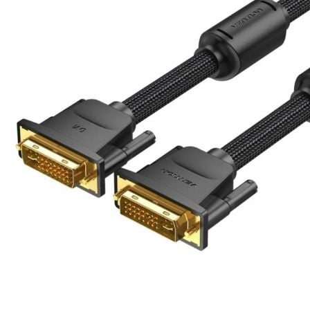 CABLE DVI VENTION EAEBI/ DVI-D MACHO - DVI-D MACHO/ 3M/ NEGRO