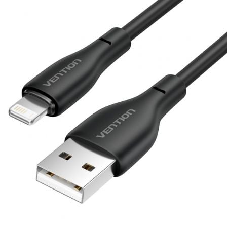 CABLE USB 2.0 LIGHTNING VENTION H26BF/ LIGHTNING MACHO - USB MACHO/ 10W/ 480MBPS/ 1M/ NEGRO