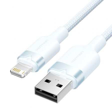 CABLE USB 2.0 LIGHTNING VENTION LANSF/ USB MACHO - LIGHTNING MACHO/ 480MBPS/ 1M/ AZUL