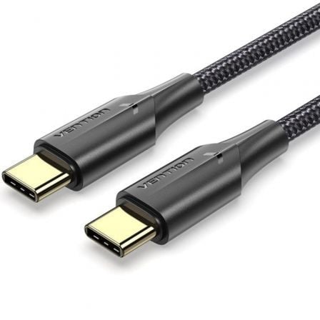 CABLE USB 2.0 TIPO-C 3A VENTION TAUBH/ USB TIPO-C MACHO - USB TIPO-C MACHO/ HASTA 60W/ 480MBPS/ 2M/ NEGRO | Cable usb