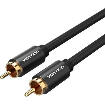 CABLE ESTEREO VENTION VAB-R09-B200/ RCA MACHO - RCA MACHO/ 2M/ NEGRO