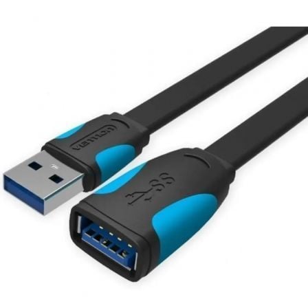 CABLE ALARGADOR USB 3.0 VENTION VAS-A13-B200/ USB MACHO - USB HEMBRA/ 5GBPS/ 2M/ NEGRO Y AZUL | Alargadores usb