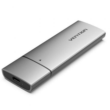 CAJA EXTERNA PARA DISCO SSD M.2 NVME VENTION USB TIPO-C  KPGH0/ USB 3.1 GEN2/ SIN TORNILLOS