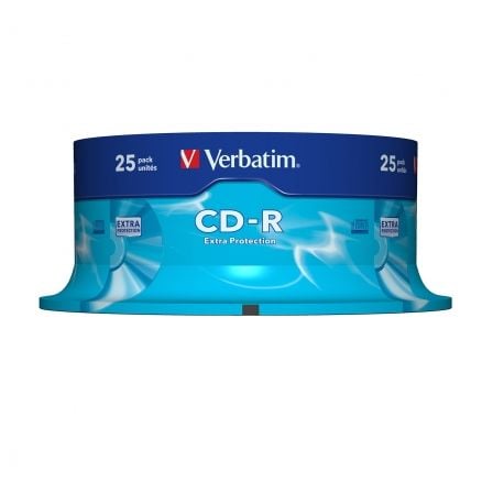 CD-R VERBATIM DATALIFE 52X/ TARRINA-25UDS | Almacenamiento cd