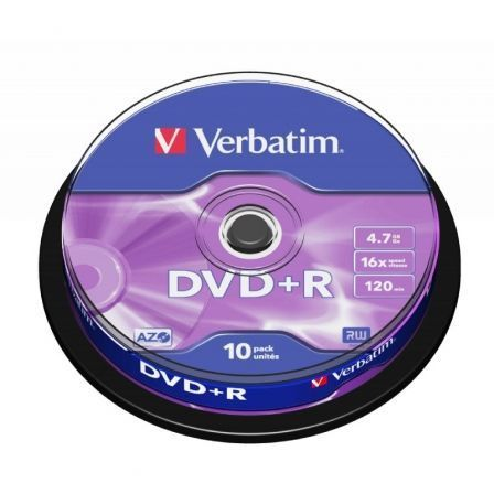 DVD+R VERBATIM ADVANCED AZO 16X/ TARRINA-10UDS | Almacenamiento dvd
