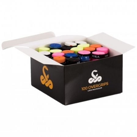 CAJA DE 100 OVERGRIPS VIBOR-A/ COLORES SURTIDOS