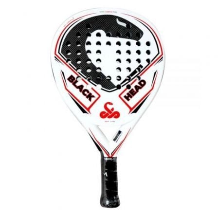 PALA DE PADEL VIBOR-A BLACKHEAD CARBON/ BLANCA Y ROJA