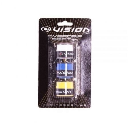 ACCESORIO DE AGARRE VISION PADEL TRIPACK OVERGRIP SOFT PRO/ MULTICOLOR