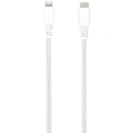 CABLE LIGHTNING VIVANCO 61691/ LIGHTNING MACHO - USB TIPO-C MACHO/ 1.5M/ BLANCO