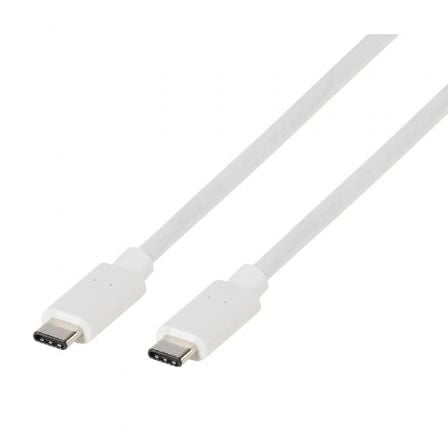 CABLE USB 2.0 TIPO-C VIVANCO 37561/ USB TIPO-C MACHO - USB TIPO-C MACHO/ 1,2M/ BLANCO