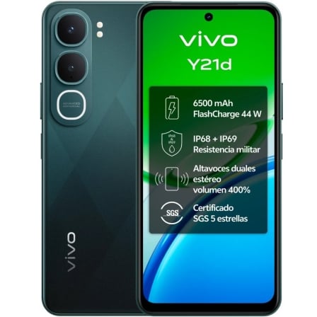 SMARTPHONE VIVO Y21D 4GB/ 128GB/ 6.68"/ VERDE