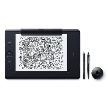 TABLETA DIGITALIZADORA INTUOS PRO PAPER PTH-660P-S - PERMITE DISENAR SOBRE PAPEL - AREA ACTIVA 224*148MM - 5080 LPI - BT / USB