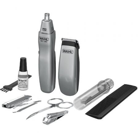 CORTAPELOS WAHL TRAVEL KIT/ CON BATERIA/ 12 ACCESORIOS