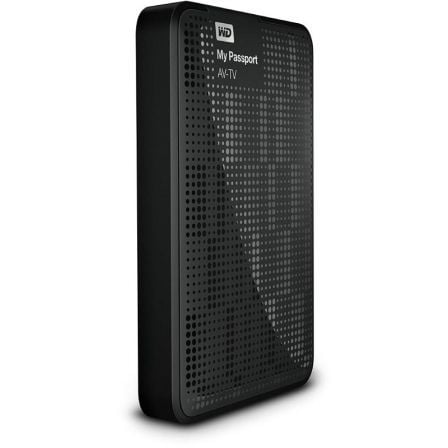 DISCO DURO EXTERNO WESTERN DIGITAL MY PASSPORT AV-TV 1TB - 2.5"/6.35CM - USB 3.0 - ESPECIAL GRABACION TV - NEGRO