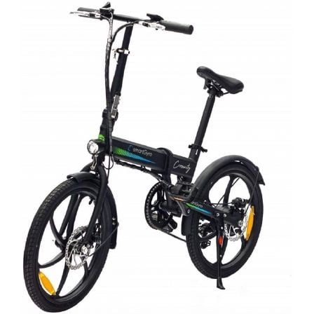 BICICLETA ELECTRICA SMARTGYRO EBIKE CROSSCITY/ MOTOR 250W/ RUEDAS 20"/ NEGRO