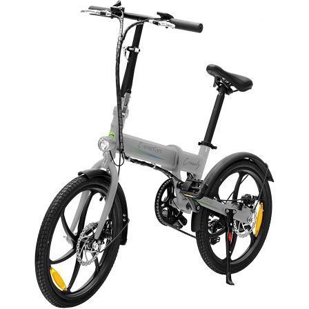 BICICLETA ELECTRICA SMARTGYRO EBIKE CROSSCITY/ MOTOR 250W/ RUEDAS 20"/ PLATA | Bicicletas electricas
