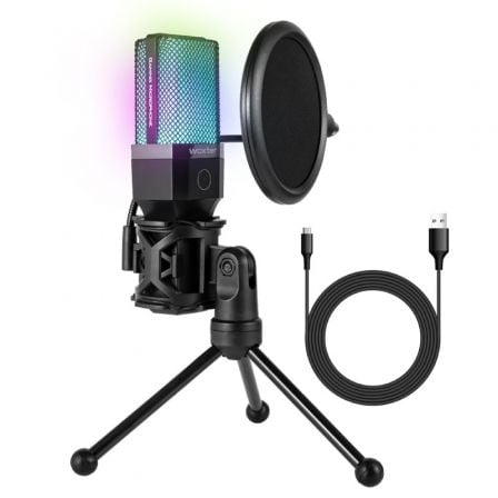 MICROFONO WOXTER MIC STUDIO 65 RGB/ USB 2.0