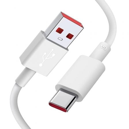 CABLE USB XIAOMI 6A TYPE-A TO TYPE-C/ USB MACHO - USB TIPO-C MACHO/ 1M/ BLANCO |