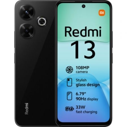 SMARTPHONE XIAOMI REDMI 13 6GB/ 128GB/ 6.79"/ NEGRO MEDIANOCHE