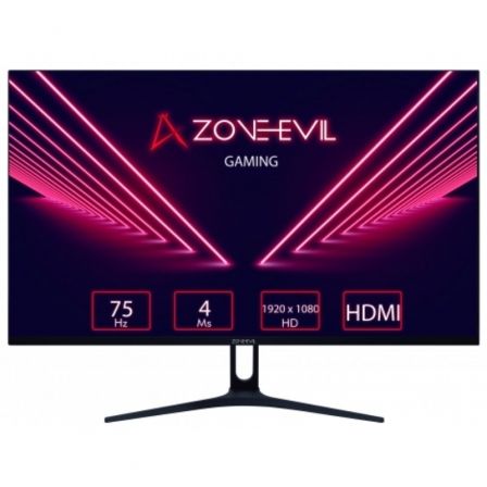 MONITOR GAMING ZONE EVIL ZEAPGMV7501 21.5"/ FULL HD/ 4MS/ 75HZ/ VA/ MULTIMEDIA/ NEGRO