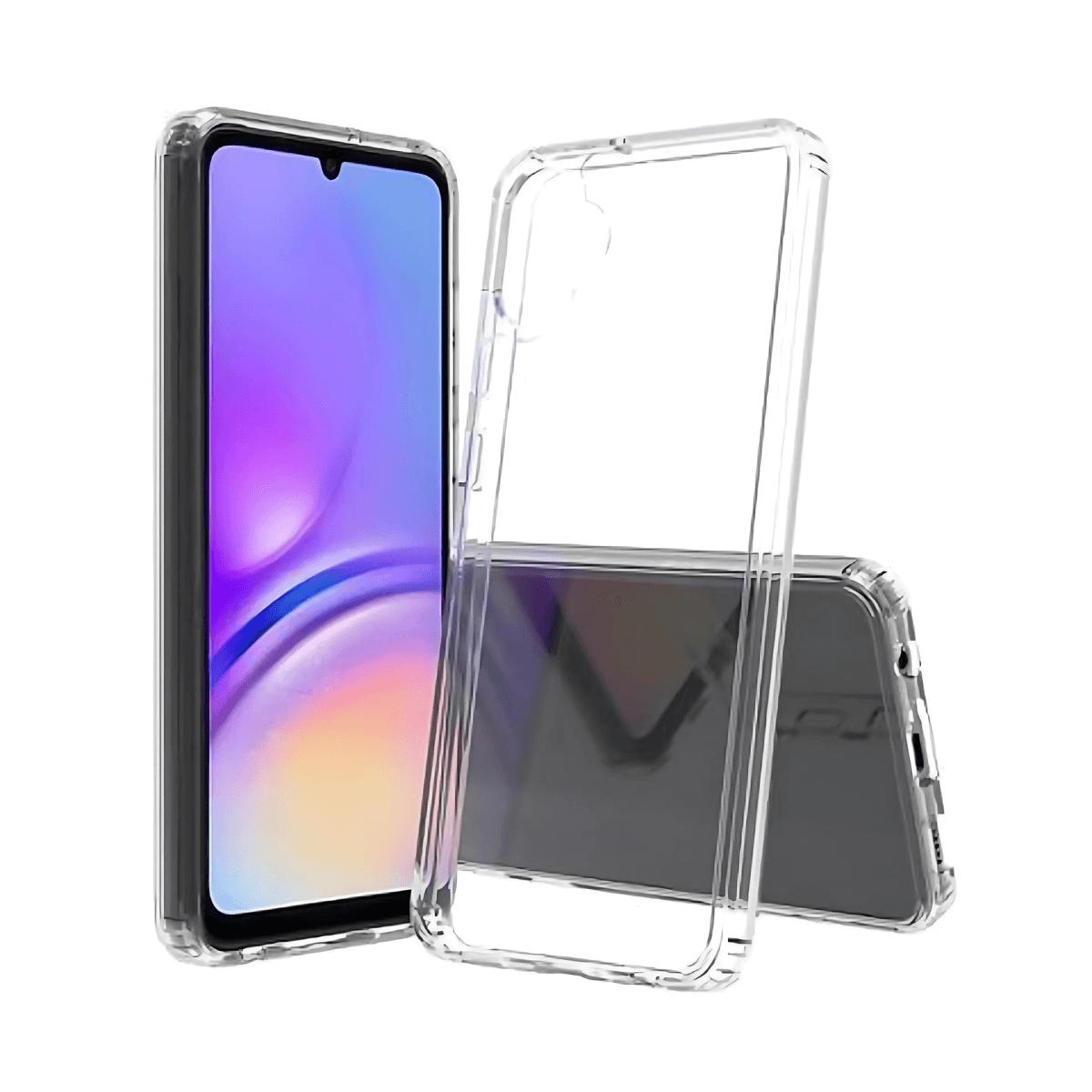 CARCASA SAMSUNG GALAXY A05S HYBRID (BUMPER + TRASERA TRANSPARENTE) TRANSPARENTE