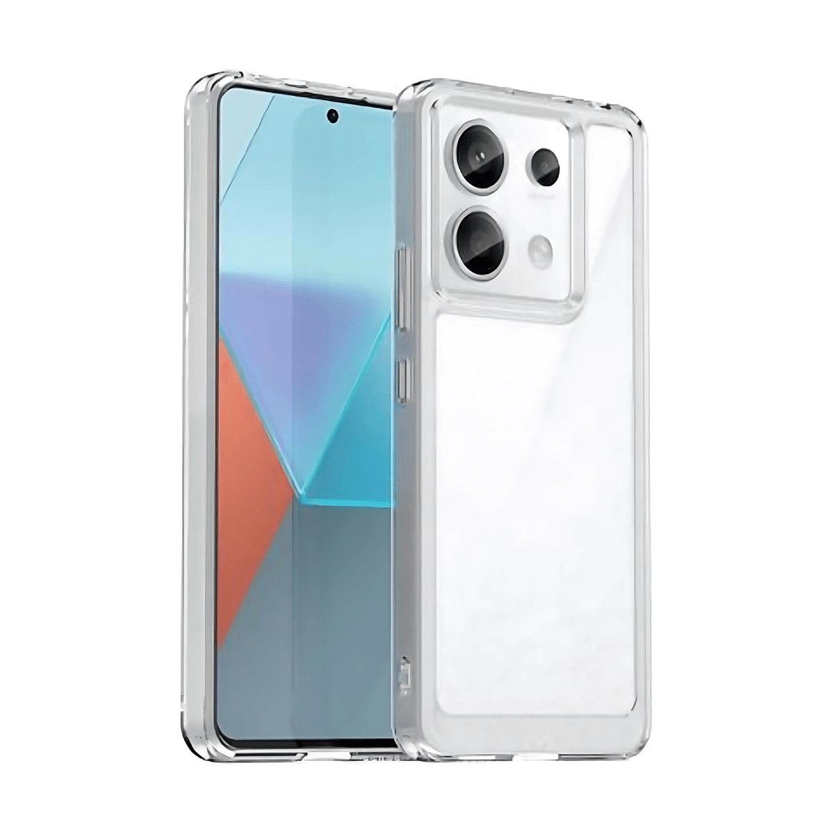 CARCASA XIAOMI REDMI NOTE 13 PRO 5G HYBRID (BUMPER + TRASERA TRANSPARENTE) TRANSPARENTE