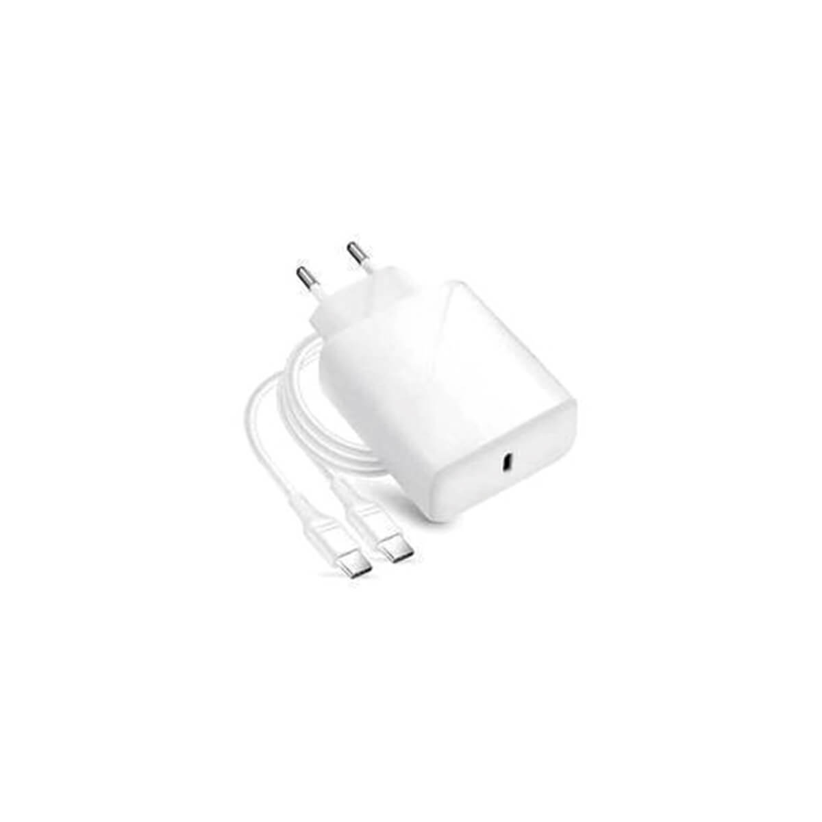 CARGADOR DE CARGA RAPIDA USB-C DE 25W QUICKCHARGE 4.0 + CABLE USB-C BLANCO