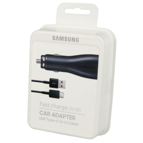 CARGADOR DE COCHE SAMSUNG USB-C CON CARGA RAPIDA 15W