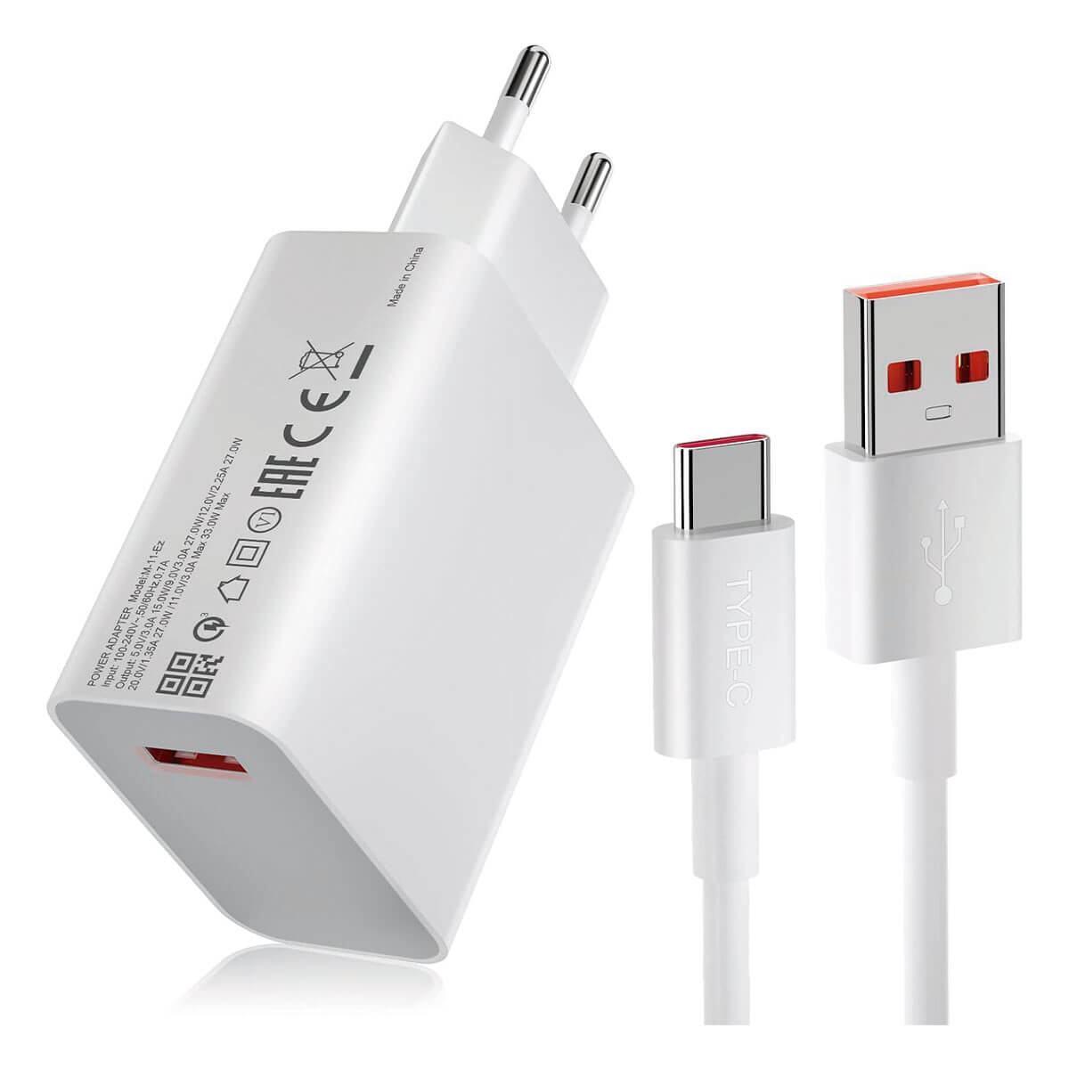 Xiaomi 33W Charging Combo Cargador USB-A Blanco