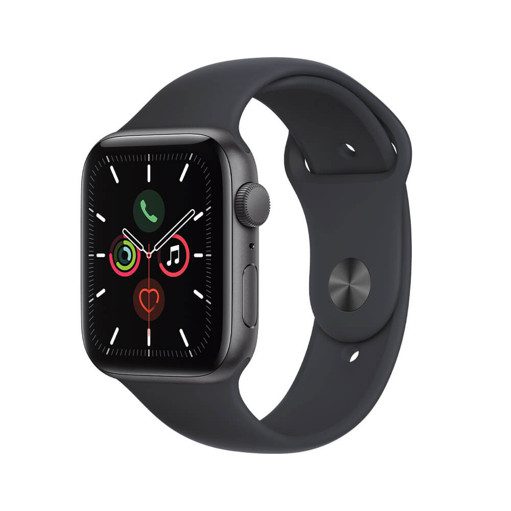 APPLE WATCH SE 2021 GPS 44MM ALUMINIO GRIS ESPACIAL Y CORREA DEPORTIVA NEGRO MEDIANOCHE