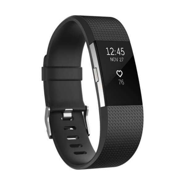 FITBIT CHARGE 2 NEGRO ACERO INOXIDABLE S FB407GMBKS