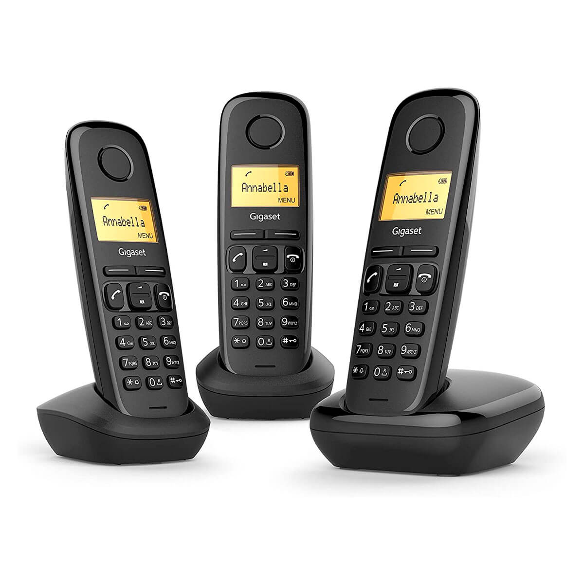 TELEFONO INALAMBRICO GIGASET A170 TRIO NEGRO (BLACK) - DESPRECINTADO