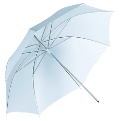 Paraguas difusor blanco translcido de 84 cm