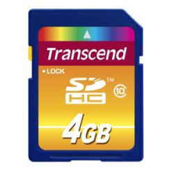 TRANSCEND 4GB SDHC(CLASE 10)