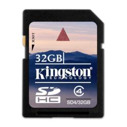 KINGSTON SDHC 32GB CLASE 4 (4MB/S)