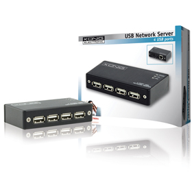 4 port USB 2.0 network server